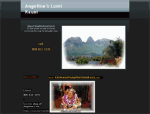 Tablet Screenshot of angelineslomikauai.com